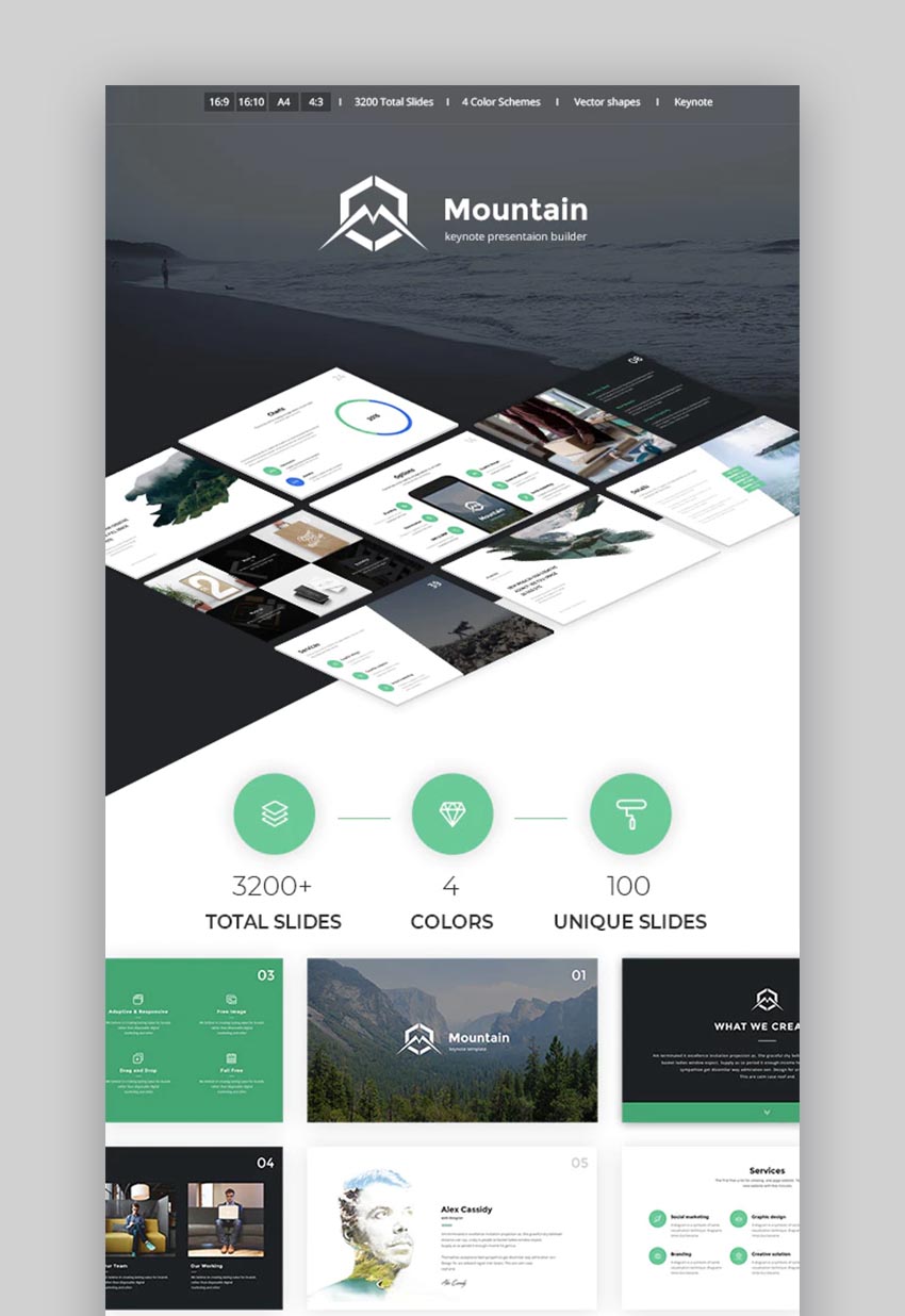 Mountain Creative Keynote Presentation Template